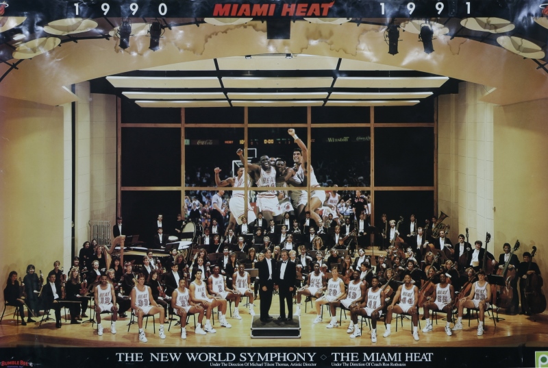 NWS and Miami Heat poster 1990-1991 season