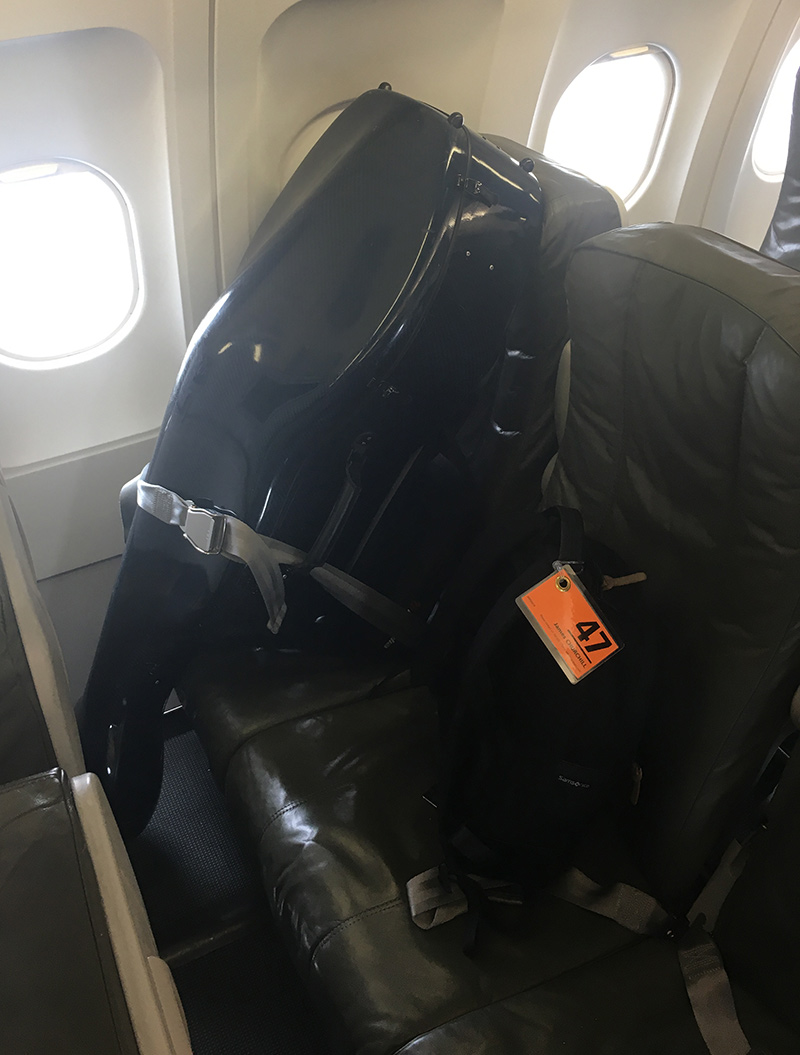Cello in seat