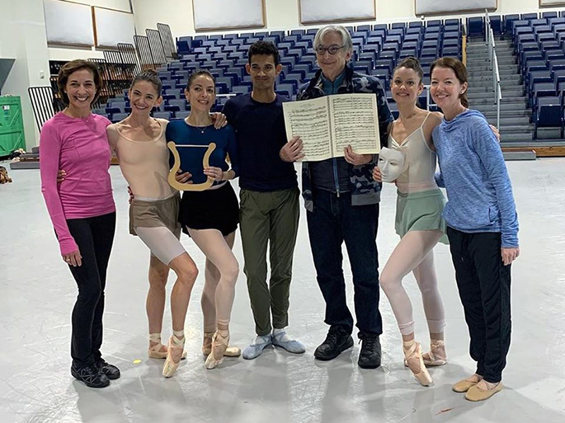 MTT and Lourdes Lopez with dancers from Miami City Ballet