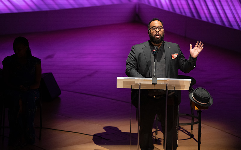 Kevin Young at the New World Center