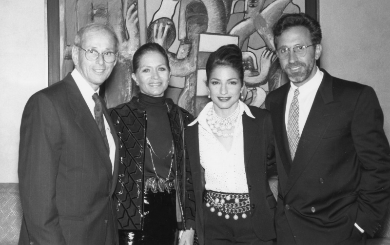 Sherwood & Judy Weiser, Gloria & Emilio Estefan, March 1992