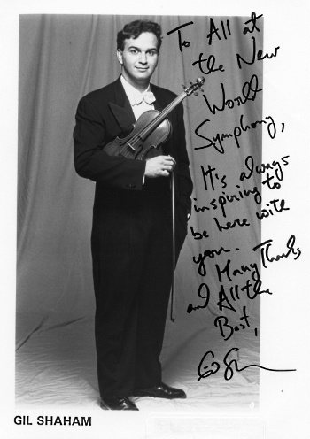 Violinist Gil Shaham, courtesy NWS Archives